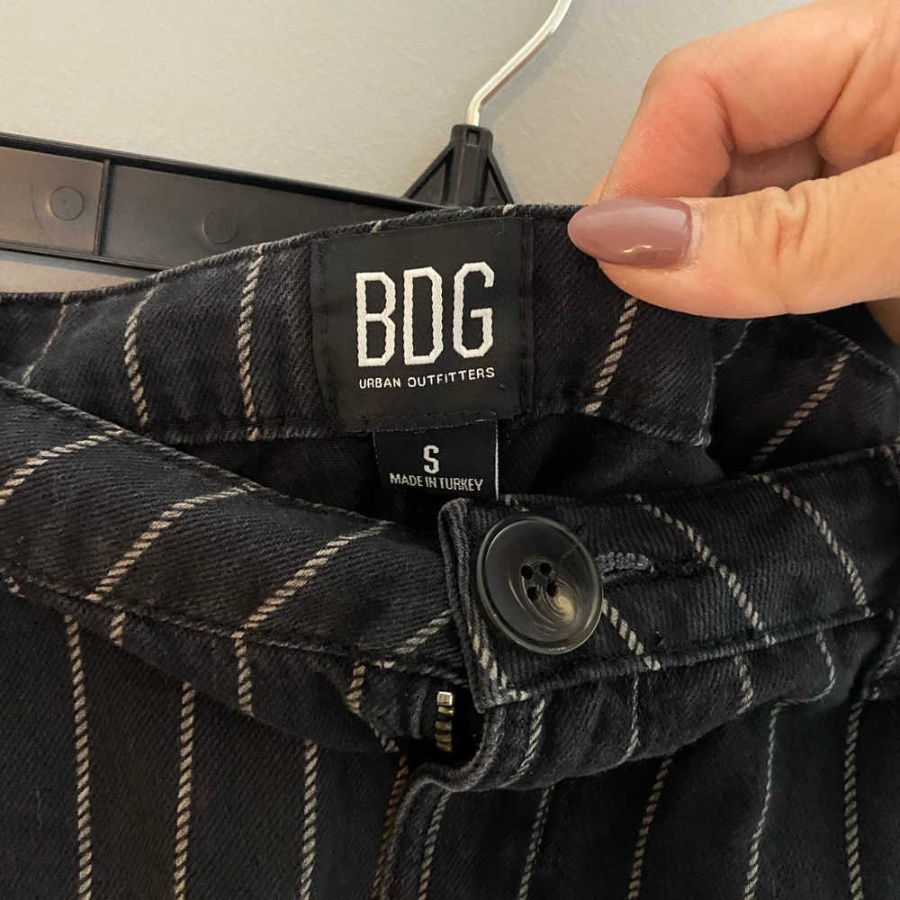 BDG Urban Outfitters Striped Black Mini Skirt - Picture 3 of 3